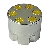 LIHAO 3 Piece 2" Bullet Pollen Grinder For Tobacco Herb Spice Weed