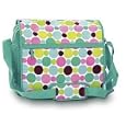 POLKA dot laptop MESSENGER TOTE school BOOK BAG NEW