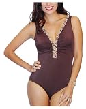 It Figures Women's Soho Shirred V-Neck Tank One Piece
