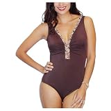 It Figures Women's Soho Shirred V-Neck Tank One Piece