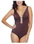 It Figures Women's Soho Shirred V-Neck Tank One Piece