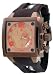 Adee Kaye #AK7115-MIPBR Men's Persona Collection Polyurethane Strap Chronograph Watch