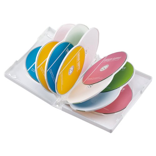 SANWA SUPPLY DVD-W12-03WH DVDトールケース(12枚収納) ホワイト