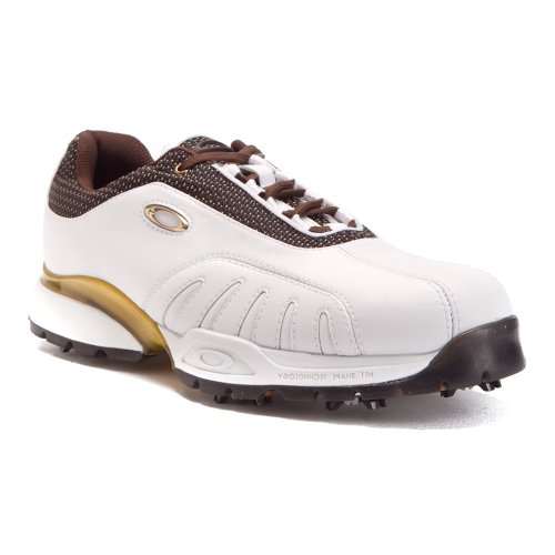 Oakley Men's Semi-Auto Golf Shoe,White/Brown,9 M US