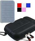 Eva Nylon Portable Hard Shell Carrying Case Compatible with Western Digital WD Passport Essential Elements Portable 2.5 Hard Drive HardDrive Clear Silicone Skin for Western Digital Hard Drive- Many Color Included