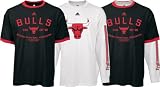 Chicago Bulls Short/Long Sleeve T-Shirt Combo Pack