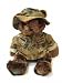 Custom Uniforms - Stuffed 18" plush teddy bear in personalized custom embroidered U.S. Marine Corps Woodland MarPat Utility Military Uniform-DigiCams
