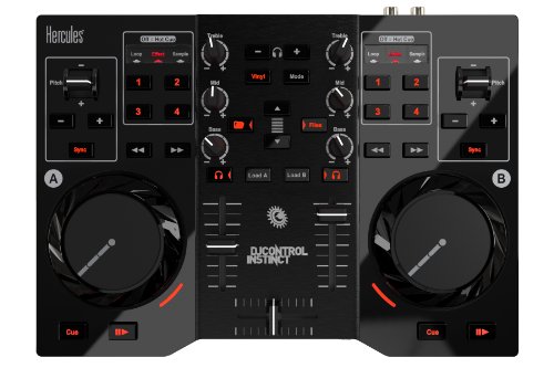 Review Hercules DJ Control Instinct USB DJ Controller with Audio Outputs