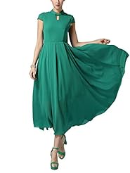 Sleeveless Mandarin Collar Chiffon Evening Dress/Party Dress 