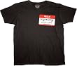 The Princess Bride Hello My Name Is Inigo Montoya Badge Black T-Shirt Tee
