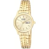 Citizen Women's Eco-Drive Flexible Band Gold-Tone Watch #EW3152-95P