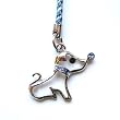 Cell Phone / Camera Charm Strap Beautiful Blue Diamond Cutesy Dog