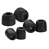 Comply T-400 Isolation Earphone Tips (Black, 3 Pairs, S/M/L)