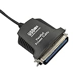 Caxico USB パラレル IEEE 1284 36 ピン プリンター アダプタ ケーブル (黒、1 M)