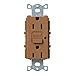 Lutron SCR-15-GFTR-TC Satin Colors 15A GFTR Electrical Socket Receptacle, Terracotta