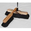 Set Rosshaar Stubenbesen und Handfeger mit Metall Teleskopstiel verchromt . Holz Zimmer , Stuben , Haushalts , Hand Besen