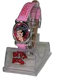 Casual Betty Boop Biker Watch and Keychain