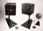 A set of Borg Cube and Borg Sphere - Special Premium item (with BONUS) - Furuta Star Trek Federation Ships & Alien Ships Collection 3 Miniature Display Model