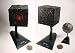 A set of Borg Cube and Borg Sphere - Special Premium item (with BONUS) - Furuta Star Trek Federation Ships & Alien Ships Collection 3 Miniature Display Model
