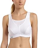 Glamorise Women's No Bounce Full Support Sport Bra,White,36DD