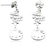 Hello Kitty - HFZ80129 - Bijou et Cosmétique - Boucles d'oreilles Laiton - Hello Kitty Flowers