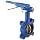 Dixon BFVL300 Ductile Iron Threaded Lug Style Butterfly Valve with Aluminum Bronze Disc and Buna-N liner, 3" Size, 200 psi Pressure