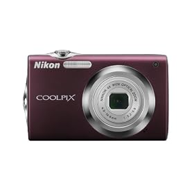 Nikon Coolpix S3000 12 MP Digital Camera with 4x Optical Vibration Reduction (VR) Zoom and 2.7-Inch LCD (Plum)