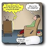 Rich Diesslins Funny Christmas Cartoons - Christmas Electronic Store Advertisements - Mouse Pads