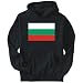 Hoodie Mens Black " Bulgaria Flag " Countries X-Small