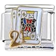 21 Black Jack Italian Charm