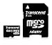 Transcend Micro SDHC 4GB Class 4 Speicherkarte mit SD-Adapter