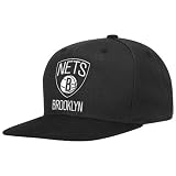 NBA Brooklyn Nets Men's Official Logo Snap Back Hat (Black, OSFA)