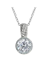 2.00 Ct Round H - I Diamond 18K White Gold Pendant