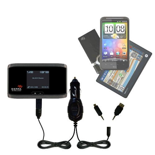 Double Car Charger with tips including a tip for the Sierra Wireless Aircard 760S / 762S / 763S - uses Gomadic TipExchange Technology Double Car Charger with tips including a tip for the Sierra Wireless Aircard 760S / 762S / 763S - uses Gomadic TipExchange Technology