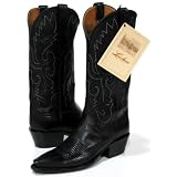 Lucchese Classics 'E2069' Domingo Goat Cowboy Boots Womens 8 - Black by Lucchese Classics