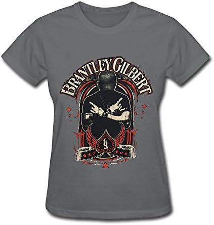 Women's Brantley Gilbert Crossed Arms Logo T-shirt Gray