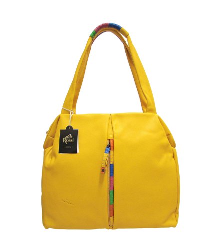 BRUNO ROSSI Italian Designer Shoulder Bag Handbag in Yellow - Lilac - Black or Purple Leather BRUNO ROSSI Italian Designer Shoulder Bag Handbag in Yellow - Lilac - Black or Purple Leather