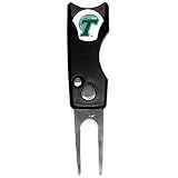 Tulane Green Wave Spring Action Divot Tool W/ Ball Marker - NCAA College Athletics