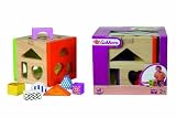 Eichhorn 100002224 - Holz-Steckbox bunt, Steckwürfel inklusive 14 Steine, 14,5x14,5x15 cm -