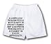 White Boxer Short with A hopeless person feels difficulty in every chance BUT A hopef...