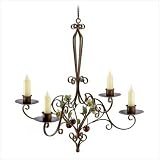 Cherry Blossom Iron Candle Holder Hanging Chandelier