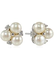 Bella Pearl Cluster Earrings