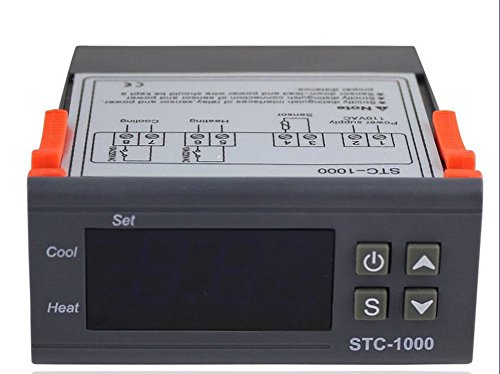 M&N Â® Digital STC-1000 All-Purpose Temperature Controller Thermostat W/ Sensor (DC 24V)
