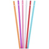 Tiki Tumblers Reusable Drinking Straws 6 Piece - Fits Tervis, Signature & Other Tumbler Brands Straws