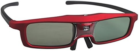 WildGuarder CX30 Glasses3D Active Shutter Glasses DLP-LINK DLP LINK 3D dlo glasses for Optoma LG Acer BenQ CX30 Projectors 3D glasses dlp link (Red)