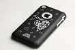 Apple iPhone Soft Polycarbonate Slim fit Case - Black with Love Tattoo (Cozip Brand) Made in Korea