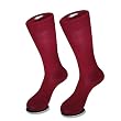6 Pair of Antonio Ricci Men's MAROON Burgundy COTTON Dress SOCKS NEW
