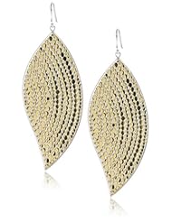 Anna Beck Designs "Bali" Large Leaf 18k Gold-Plated Earrings