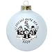 MLB Baseball Team 2007 Round Snowman Christmas Tree Ornament - Chicago White Sox