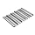 Focus Foodservice Commercial Bakeware 5 Count 18-Inch Perforated Baguette Pan